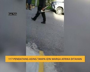 117 Pendatang Asing Tanpa Izin warga Afrika ditahan