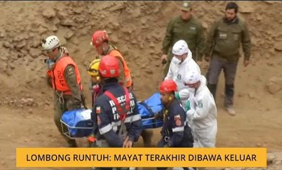 Lombong runtuh: Mayat terakhir dibawa keluar