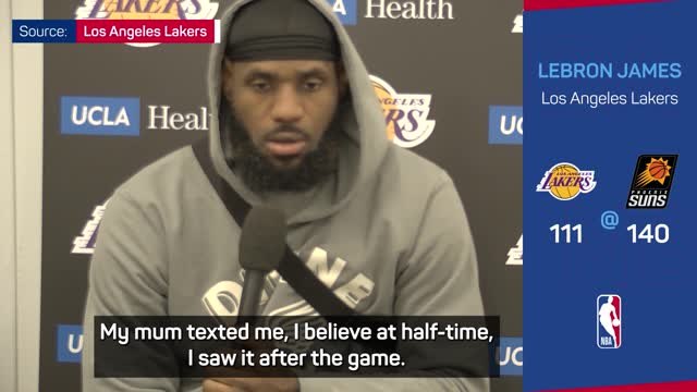 LeBron 'lost for words' after new NBA milestone