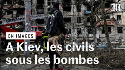 A Kiev, un immeuble résidentiel visé par un bombardement russe