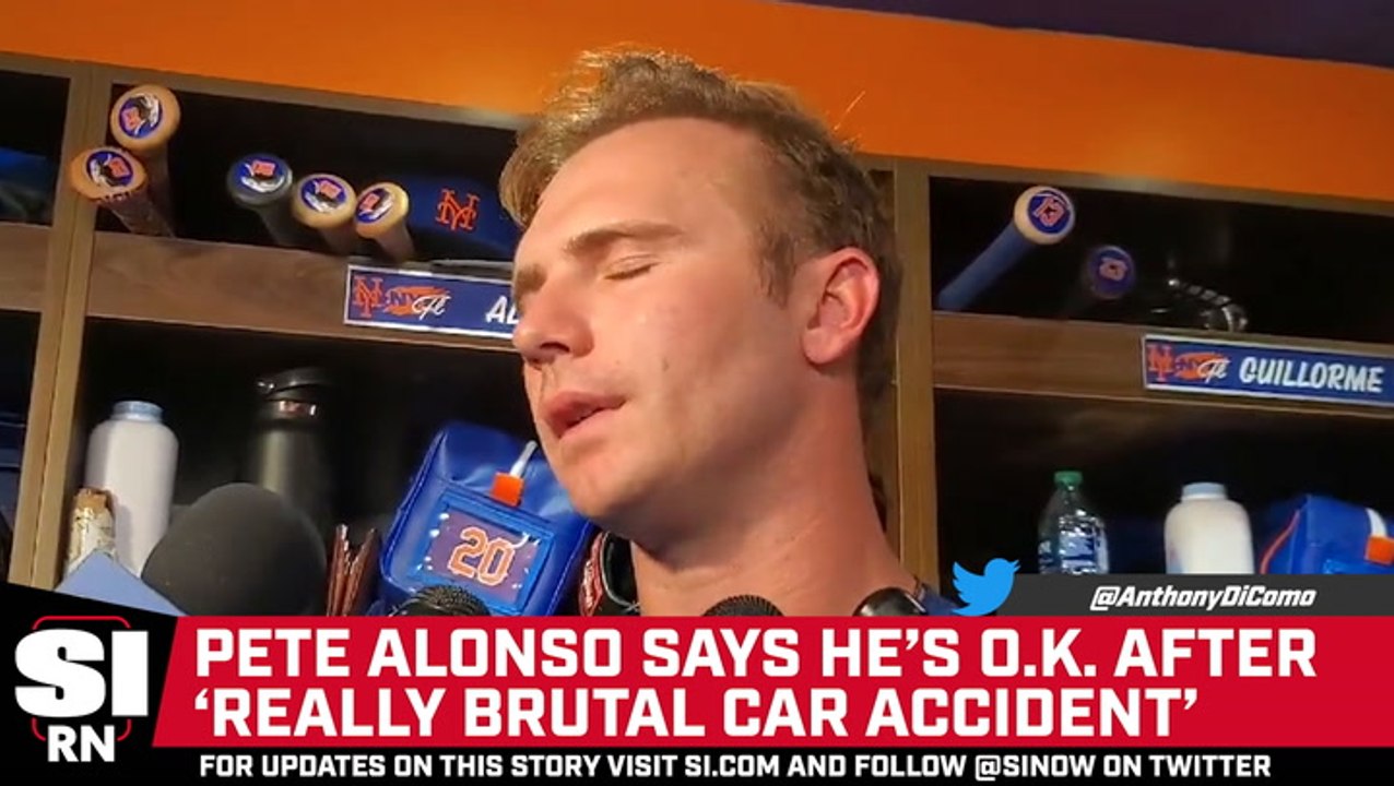Pete Alonso O.K. After "Brutal" Car Accident on the Way to Spring Training
