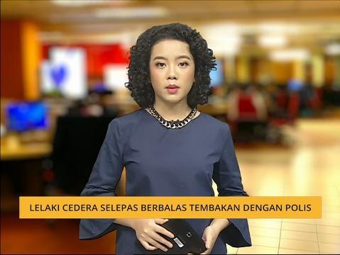 Lelaki cedera selepas berbalas tembakan dengan polis