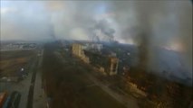 La destrucción de Mariúpol desde el aire