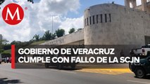 Con leyenda al artículo 331 del Código Penal, gobierno de Veracruz “cumple” fallo sobre delito