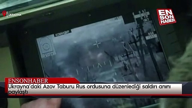 Ukrayna'nın Rus ordusuna düzenlediği saldırı anı