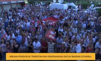 Ribuan penduduk tempatan rai kemenangan Datuk Bandar Istanbul