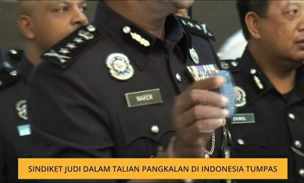Sindiket judi dalam talian pangkalan di Indonesia tumpas