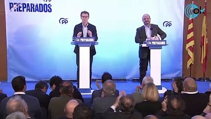 Alberto Núñez Feijóo en Barcelona