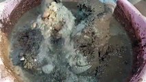 Messy Gritty Red Dirt Sand Cement Water Crumble Cr: Clay Land ASMR❤