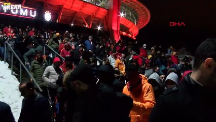 Galatasaray taraftarı derbiden mutlu ayrıldı