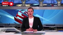 Rus televizyon kanalında canlı yayın sırasında 