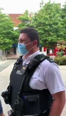 PSNI officer demanding Ryan William stop preaching