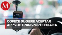Cofece recomienda permitir operaciones de Uber y DiDi en aeropuerto de Santa Lucía