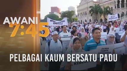 Perhimpunan Solidariti Kedamaian: Pelbagai kaum bersatu padu