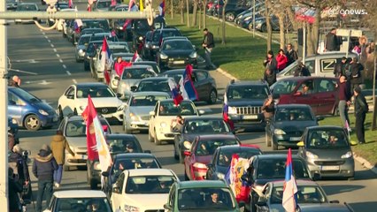 Pro-russischer "Z"-Autokorso in Belgrad: "Die Invasion ist ein Befreiungskrieg"