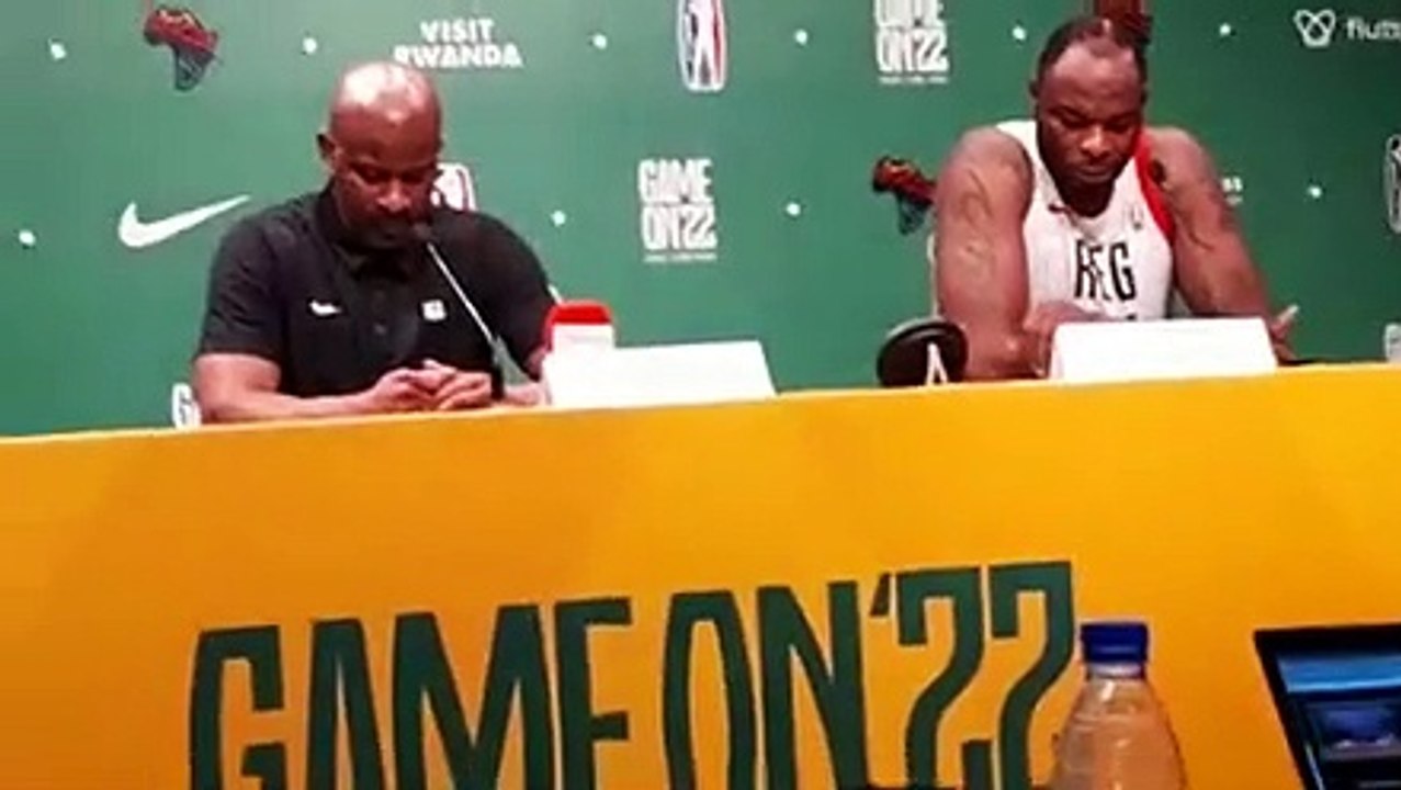 BAL de Dakar 2022/ En conférence de presse d'après match: Le capitaine du REG Pitchu MANGA attribue la victoire à tout le groupe et le staff du club Rwandais.