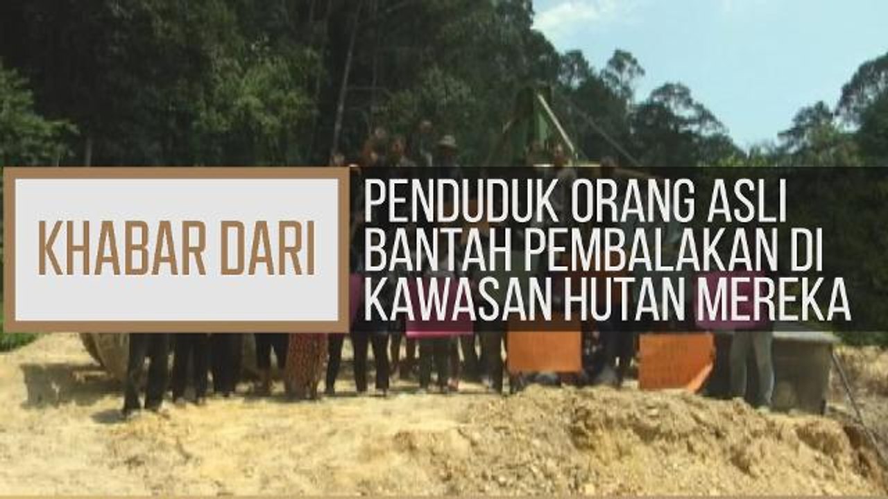 Khabar Dari Kelantan: Penduduk orang asli bantah pembalakan di kawasan hutan mereka