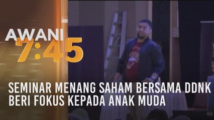 Seminar Menang Saham bersama DDNK beri fokus kepada anak muda