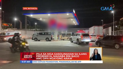 Pila sa mga gasolinahan sa ilang probinsya, mahaba rin bago ang OPH ngayong araw | UB