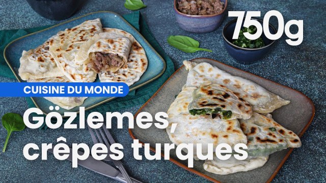 Recette des gözlemes, crêpes turques garnies à la viande hachée et aux épinards - 750g