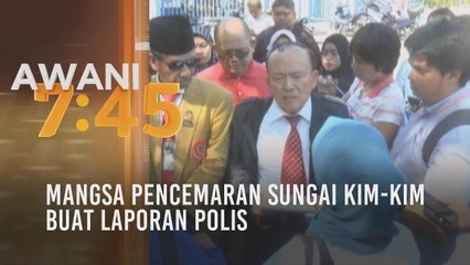 Mangsa pencemaran Sungai Kim-kim buat laporan polis