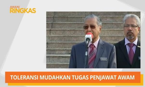 AWANI Ringkas: Toleransi mudahkan tugas penjawat awam
