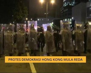 Protes demokrasi Hong Kong mula reda