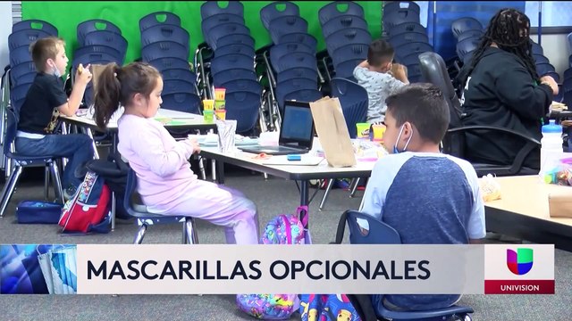 Mascarillas son opcionales en la mayoría de los distritos escolares del condado de San Diego