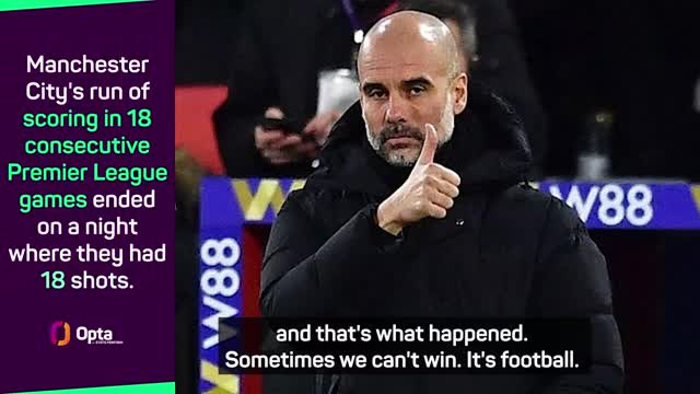 City better in all departments in Palace draw - Guardiola