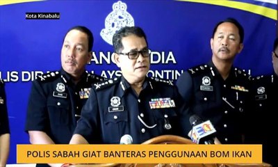 Polis Sabah giat banteras penggunaan bom ikan