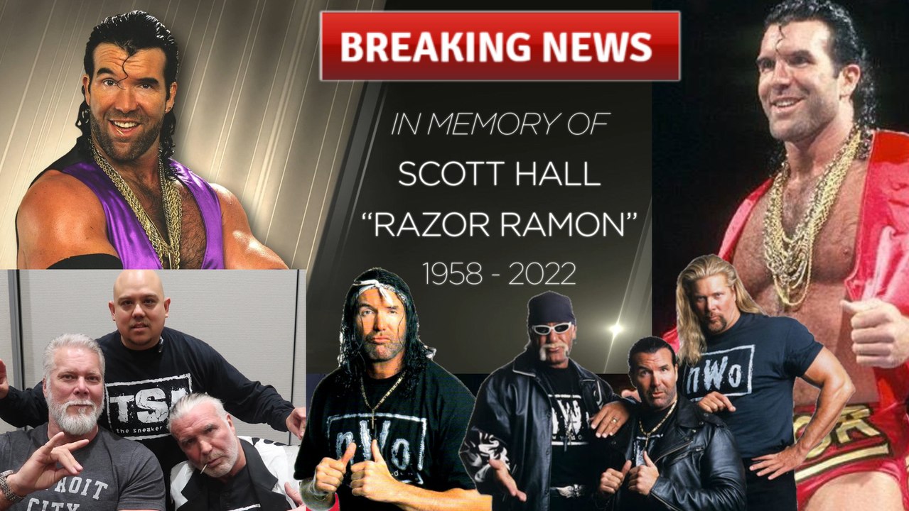 Scott Hall Razor Ramon Dead at 63 ,Wrestling Hall of Fame Legend .Fans \u0026  Wrestlers tribute, image size:1279x720