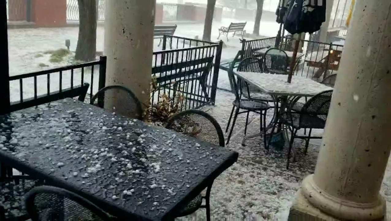 Hail hammers much of Texas as severe storms cross the Plains