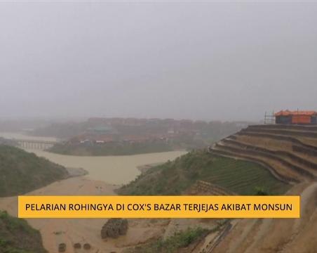 Pelarian Rohingya di Cox's Bazar terjejas akibat monsun