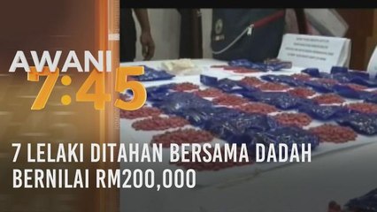 7 lelaki ditahan bersama dadah bernilai RM200,000