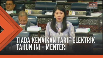 Tiada kenaikan tarif elektrik tahun ini - Menteri