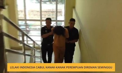 Lelaki Indonesia cabul kanak-kanak perempuan direman seminggu
