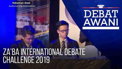 Debat AWANI: Za'ba International Debate Challenge 2019