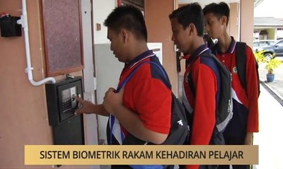 AWANI - Johor: Sistem biometrik rakam kehadiran pelajar