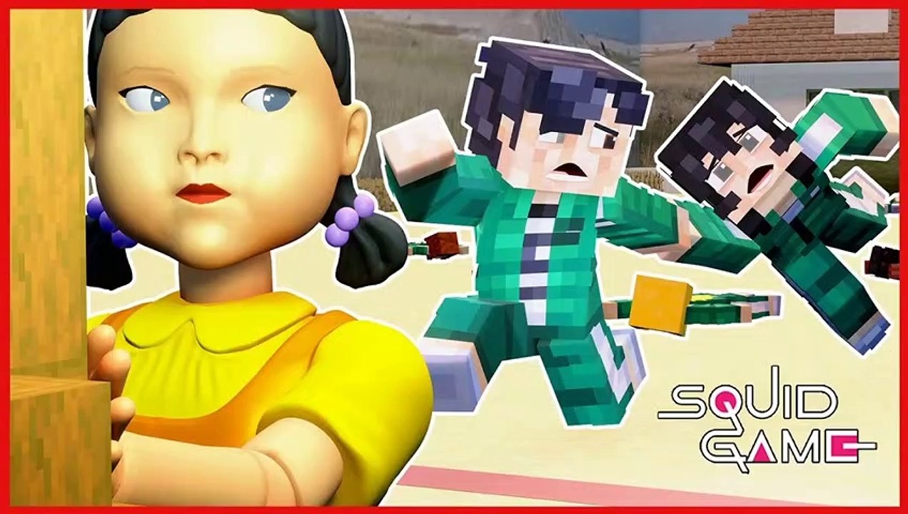 SQUID GAME - Green Light, Red Light Challenge (Minecraft Animation)