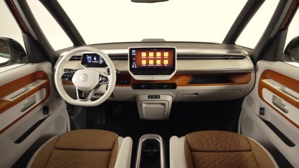The new Volkswagen ID. Buzz Interior Design in Candy White and Energetic Orange