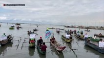 Fisherfolk groups protest increase of oil prices