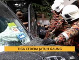 Tiga cedera jatuh gaung