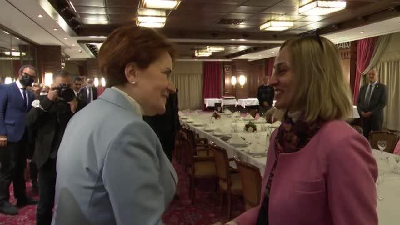 Akşener, 14 Mart Tıp Bayramı'nda doktorlarla akşam yemeğinde bir araya geldi