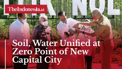 Soil, Water from 34 Provinces Unified at Zero Point of New Capital City
