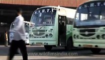 Public transportation bus at Kempegowda Station, Bangalore