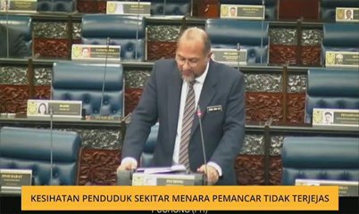 Kesihatan penduduk sekitar menara pemancar tidak terjejas