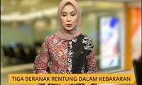 Tiga beranak rentung dalam kebakaran