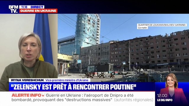 Iryna Vereshchuk, vice-première ministre d'Ukraine: Notre Président est prêt à rencontrer Poutine