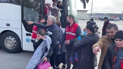 Ukrayna'dan tahliye edilen Ahıska Türkleri de Türkiye'ye minnettar