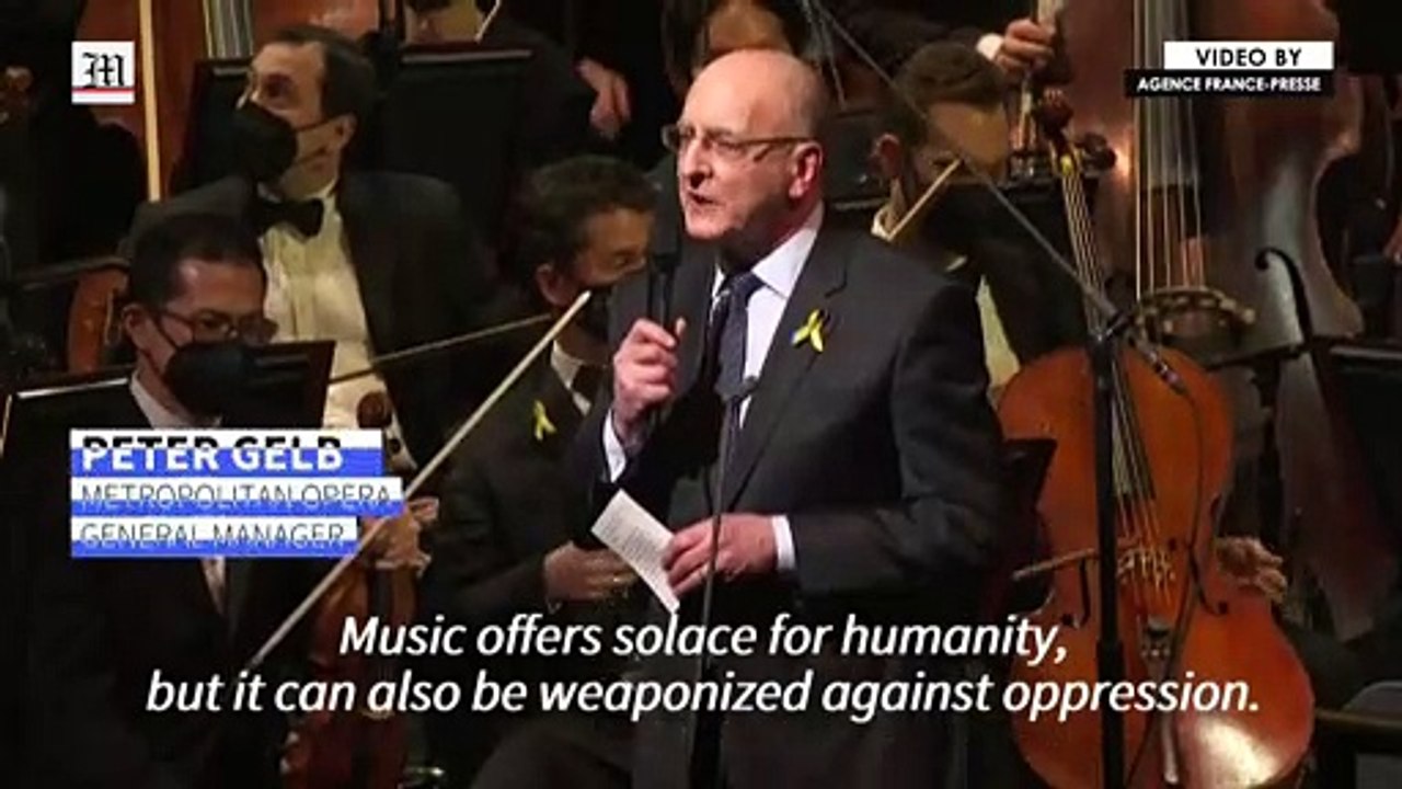 New York's Metropolitan Opera holds benefit concert for Ukraine